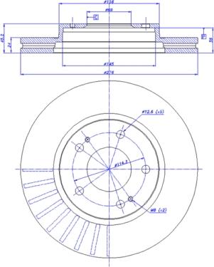 Stellox 6020-1519VK-SX - Disque de frein cwaw.fr