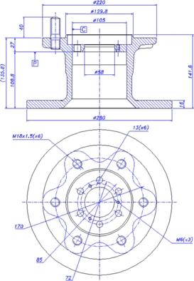 Delphi BG3754 - Disque de frein cwaw.fr