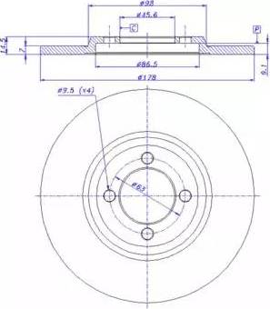 APEC DSK107 - Disque de frein cwaw.fr