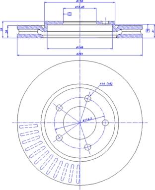 BENDIX 520874 - Disque de frein cwaw.fr