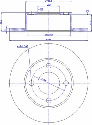 BENDIX 520151 - Disque de frein cwaw.fr