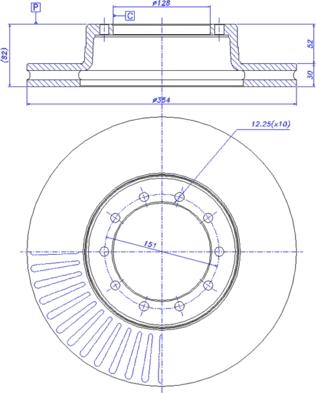 Comline ADC9159V - Disque de frein cwaw.fr