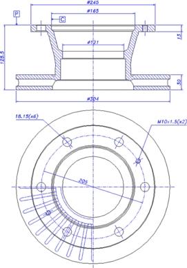 CAR 150.070 - Disque de frein cwaw.fr