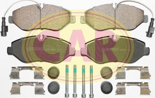 CAR PNT9661 - Kit de plaquettes de frein, frein à disque cwaw.fr