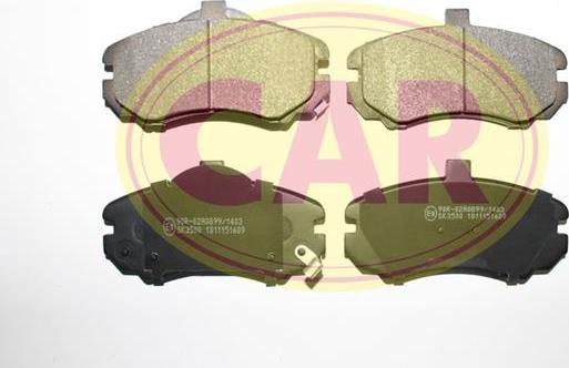 CAR PNT9061 - Kit de plaquettes de frein, frein à disque cwaw.fr