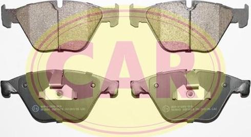 CAR PNT9161 - Kit de plaquettes de frein, frein à disque cwaw.fr