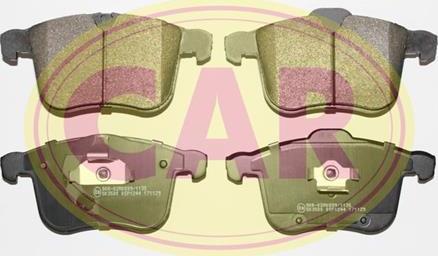 CAR PNT4421 - Kit de plaquettes de frein, frein à disque cwaw.fr