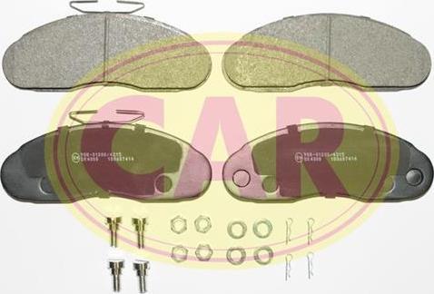 CAR PNT414 - Kit de plaquettes de frein, frein à disque cwaw.fr