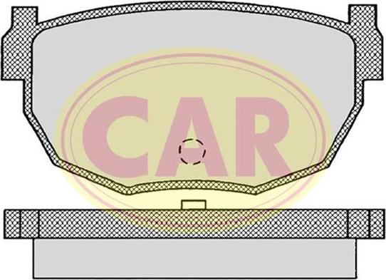 CAR PNT549 - Kit de plaquettes de frein, frein à disque cwaw.fr