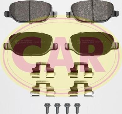 CAR PNT558K - Kit de plaquettes de frein, frein à disque cwaw.fr