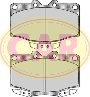 CAR PNT515 - Kit de plaquettes de frein, frein à disque cwaw.fr