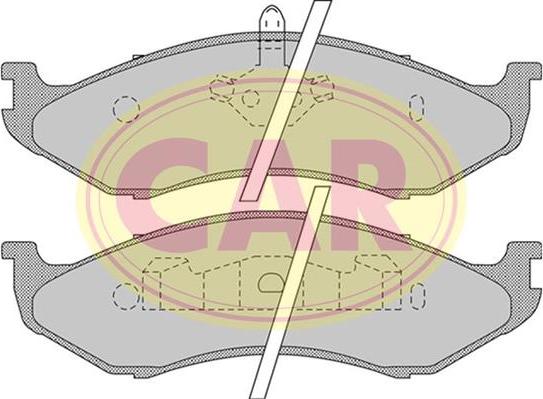 CAR PNT698 - Kit de plaquettes de frein, frein à disque cwaw.fr