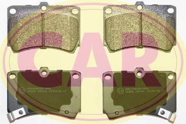 CAR PNT663 - Kit de plaquettes de frein, frein à disque cwaw.fr