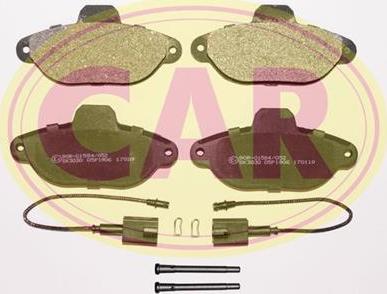 CAR PNT6091 - Kit de plaquettes de frein, frein à disque cwaw.fr