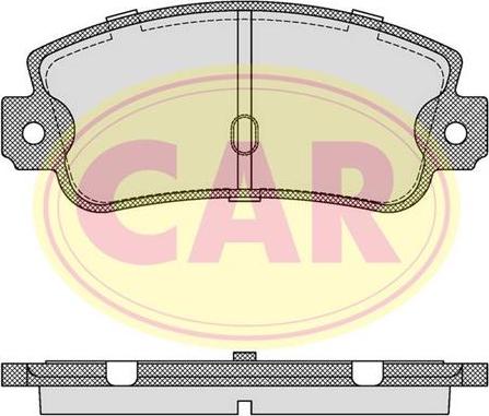 CAR PNT601 - Kit de plaquettes de frein, frein à disque cwaw.fr