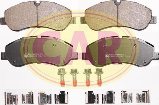 CAR PNT6871 - Kit de plaquettes de frein, frein à disque cwaw.fr