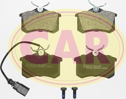 CAR PNT089 - Kit de plaquettes de frein, frein à disque cwaw.fr