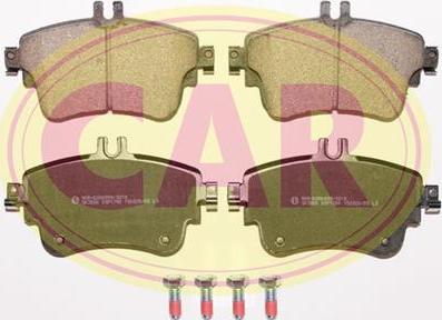 CAR PNT0871 - Kit de plaquettes de frein, frein à disque cwaw.fr