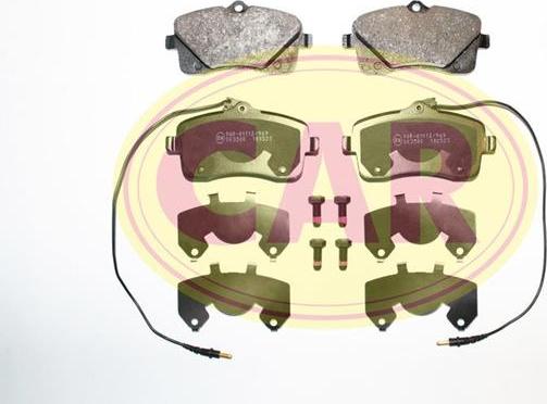 CAR PNT1061 - Kit de plaquettes de frein, frein à disque cwaw.fr