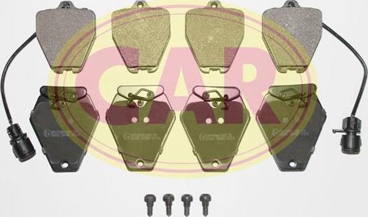 CAR PNT189 - Kit de plaquettes de frein, frein à disque cwaw.fr