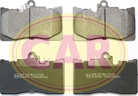 CAR PNT1331 - Kit de plaquettes de frein, frein à disque cwaw.fr