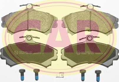 CAR PNT1221 - Kit de plaquettes de frein, frein à disque cwaw.fr