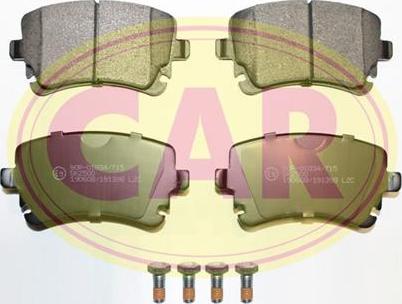 CAR PNT8931 - Kit de plaquettes de frein, frein à disque cwaw.fr