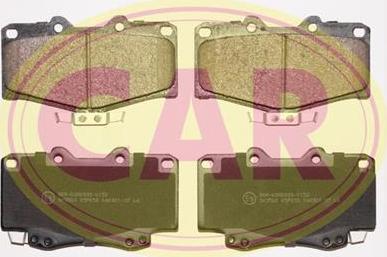 CAR PNT850 - Kit de plaquettes de frein, frein à disque cwaw.fr