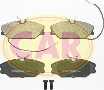 CAR PNT852 - Kit de plaquettes de frein, frein à disque cwaw.fr