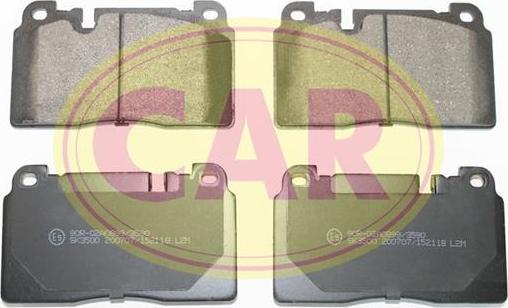 CAR PNT8112 - Kit de plaquettes de frein, frein à disque cwaw.fr