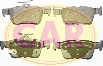 CAR PNT8791 - Kit de plaquettes de frein, frein à disque cwaw.fr