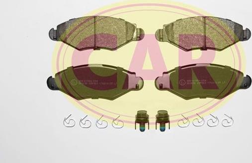 CAR PNT309 - Kit de plaquettes de frein, frein à disque cwaw.fr