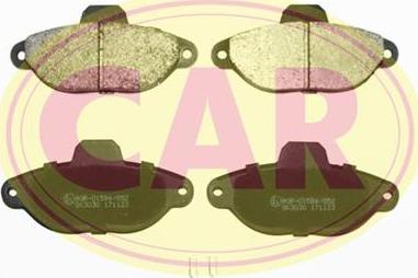 CAR PNT384 - Kit de plaquettes de frein, frein à disque cwaw.fr