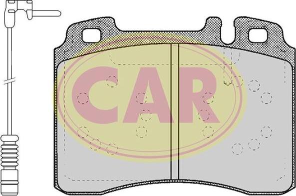 CAR PNT324A - Kit de plaquettes de frein, frein à disque cwaw.fr