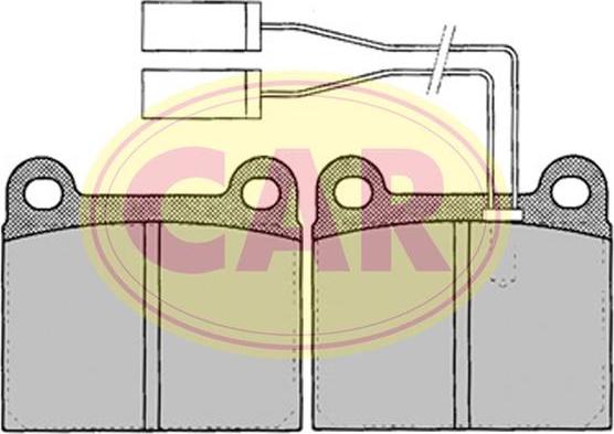 CAR PNT320 - Kit de plaquettes de frein, frein à disque cwaw.fr