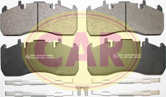 CAR PNT2941 - Kit de plaquettes de frein, frein à disque cwaw.fr