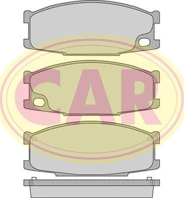 CAR PNT298 - Kit de plaquettes de frein, frein à disque cwaw.fr