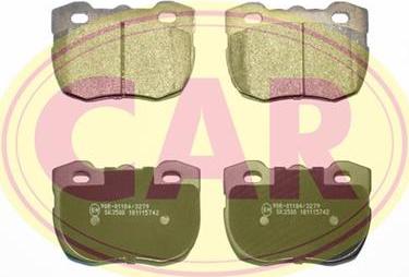 CAR PNT247 - Kit de plaquettes de frein, frein à disque cwaw.fr