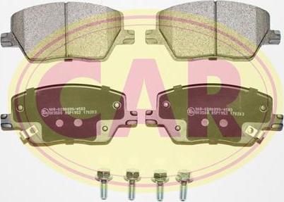 CAR PNT2591 - Kit de plaquettes de frein, frein à disque cwaw.fr