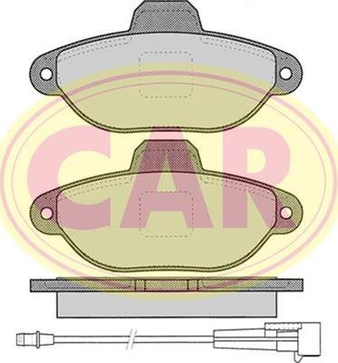 CAR PNT2621 - Kit de plaquettes de frein, frein à disque cwaw.fr