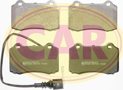 CAR PNT2761 - Kit de plaquettes de frein, frein à disque cwaw.fr