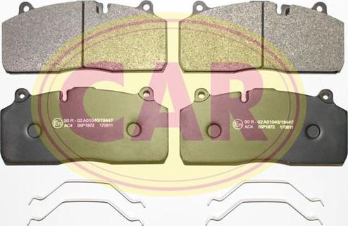 CAR PNT2781 - Kit de plaquettes de frein, frein à disque cwaw.fr