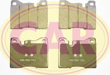 CAR PNT702 - Kit de plaquettes de frein, frein à disque cwaw.fr