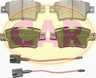 CAR PNT7761 - Kit de plaquettes de frein, frein à disque cwaw.fr