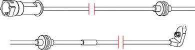 Carrab Brake Parts 8158 - Contact d'avertissement, usure des plaquettes de frein cwaw.fr