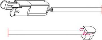 Carrab Brake Parts 8109 - Contact d'avertissement, usure des plaquettes de frein cwaw.fr