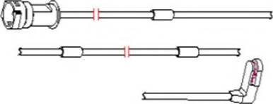 Carrab Brake Parts 8122 - Contact d'avertissement, usure des plaquettes de frein cwaw.fr