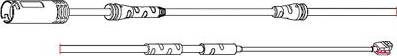 Carrab Brake Parts 8293 - Contact d'avertissement, usure des plaquettes de frein cwaw.fr