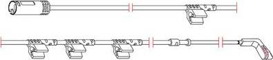 Carrab Brake Parts 8267 - Contact d'avertissement, usure des plaquettes de frein cwaw.fr