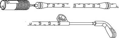 Carrab Brake Parts 8203 - Contact d'avertissement, usure des plaquettes de frein cwaw.fr